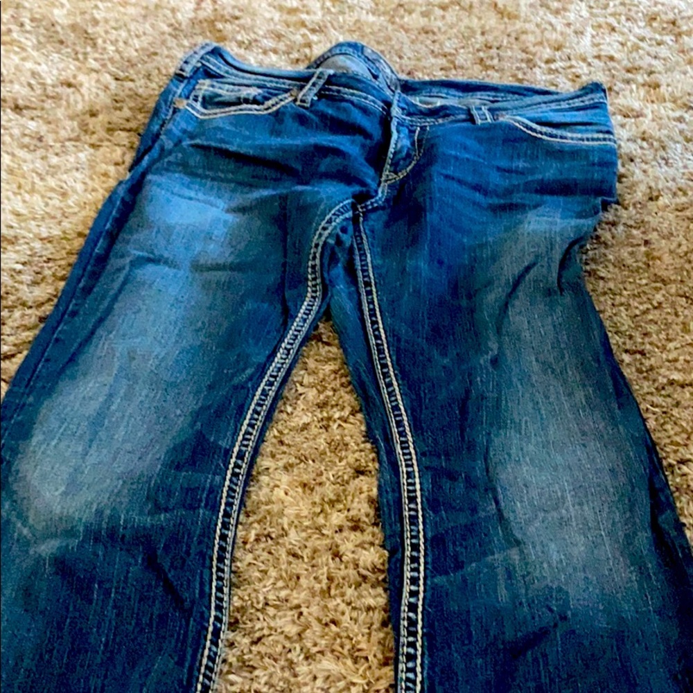 Pioneer Flare Silver Jeans 34-33